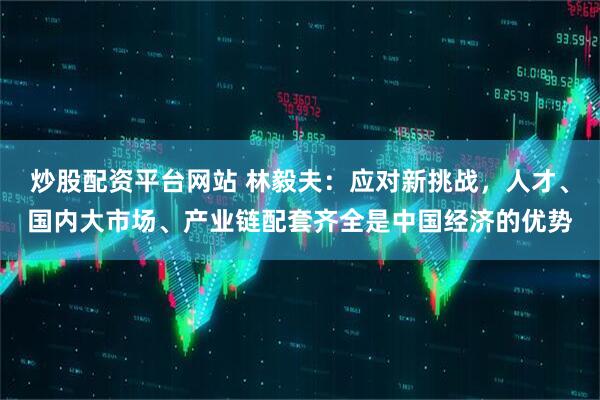 炒股配资平台网站 林毅夫：应对新挑战，人才、国内大市场、产业链配套齐全是中国经济的优势